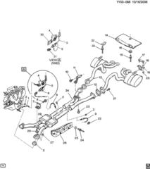 97-90 Corvette Rear Exhaust Left Black Tip